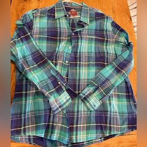Merona men’s button down plaid